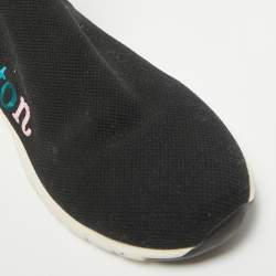Louis Vuitton Black Knit Fabric Aftergame High Slip On Sneakers Size 40