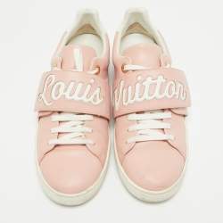 Louis Vuitton Pink Leather Frontrow Low Top Sneakers Size 39.5