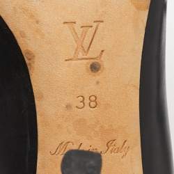 Louis Vuitton Black Leather Embellished Bernice Pumps Size 38