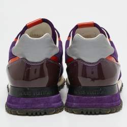 Louis Vuitton Purple Coated Canvas and Mesh Run Away Low Top Sneakers Size 39.5
