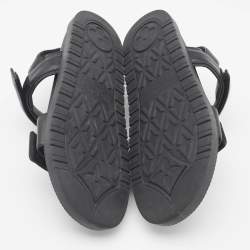 Louis Vuitton Black Leather Sunset Slingback Sandals Size 39