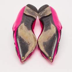 Louis Vuitton Pink Patent Leather Stephen Sprouse Rose Ballet Flats Size 35.5