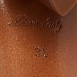 Louis Vuitton Monogram Perforated Canvas and Leather Silhouette Sandals Size 35