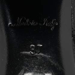 مملوكة مسبقًا Louis Vuitton Black Leather Horizon Sandals Size 37