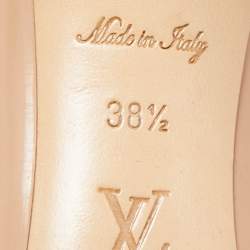 Louis Vuitton Beige Leather Heartbreaker Pointed Toe Pumps Size 38.5