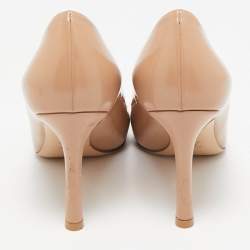 Louis Vuitton Beige Leather Heartbreaker Pointed Toe Pumps Size 38.5
