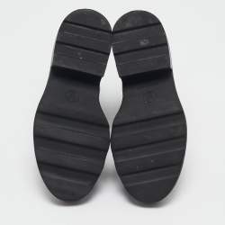 Pre Owned Louis Vuitton Monogram Canvas LV Beaubourg Ankle Boots Size 37