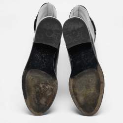 مملوكة مسبقًا Louis Vuitton Black Leather Logo Knee Length Boots Size 38