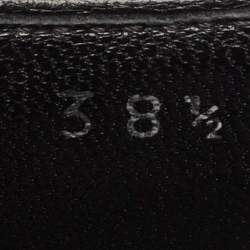 Louis Vuitton Black Glossy Leather Buckle Oxfords Size 38.5