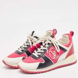 Louis Vuitton Multicolor Mesh and Leather Run Away Sneakers Size 36