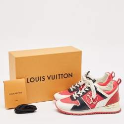 Louis Vuitton Multicolor Mesh and Leather Run Away Sneakers Size 36