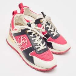 Louis Vuitton Multicolor Mesh and Leather Run Away Sneakers Size 36