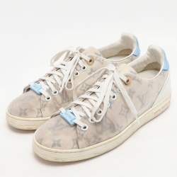 Louis Vuitton White Monogram Technical Mesh Frontrow Sneakers Size 38