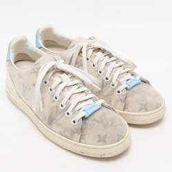 Louis Vuitton White Monogram Technical Mesh Frontrow Sneakers Size 38