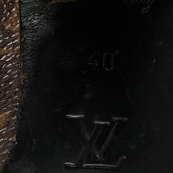 Louis Vuitton Brown/Black Monogram Canvas and Leather Star Trail Ankle Length Boots Size 40