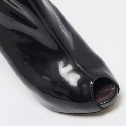 Louis Vuitton Black Patent Leather Oh Really! Boots Size 36