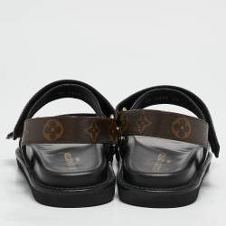 Louis Vuitton Monogram Canvas Sunset Flat Sandals Size 36