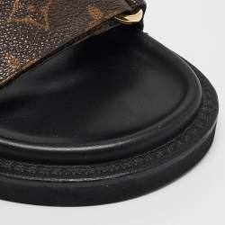Louis Vuitton Monogram Canvas Sunset Flat Sandals Size 36