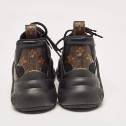 Louis Vuitton Black Monogram Canvas and Mesh Archlight Sneakers Size 36