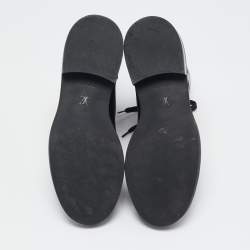 Louis Vuitton Black Leather Ranger Boots Size 37.5