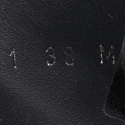 Louis Vuitton Black Monogram Canvas and Leather Wonderland Flat Ranger Boots Size 38