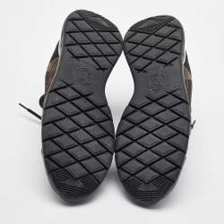 مملوكة مسبقًا Louis Vuitton Black/Brown Fabric And Monogram Canvas Aftergame Sneakers Size 39.5