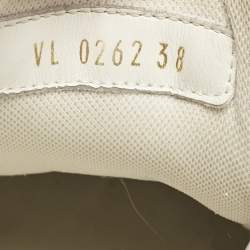 Louis Vuitton White Leather Run Away Sneakers Size 38