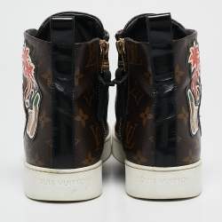 Louis Vuitton Brown Monogram Canvas High Top Sneakers Size 39