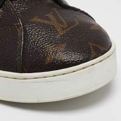 Louis Vuitton Brown Monogram Canvas High Top Sneakers Size 39