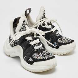 Louis Vuitton Multicolor Tweed and Leather Archlight Sneakers Size 35..5