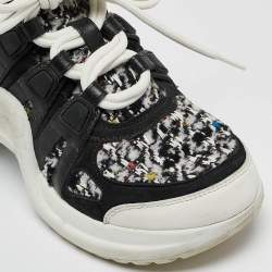 Louis Vuitton Multicolor Tweed and Leather Archlight Sneakers Size 35..5