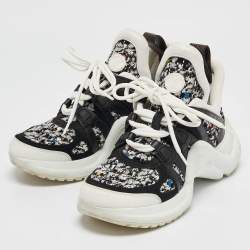 Louis Vuitton Multicolor Tweed and Leather Archlight Sneakers Size 35..5