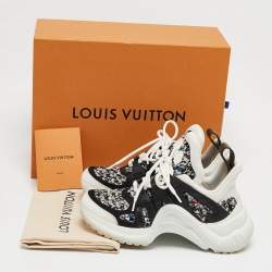 Louis Vuitton Multicolor Tweed and Leather Archlight Sneakers Size 35..5