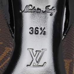 Louis Vuitton Monogram Canvas And Patent Leather Cherie Pumps Size 36.5
