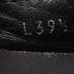 Louis Vuitton Black/White Canvas and Leather Gloria Loafers Size 39.5