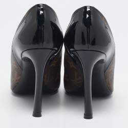 Louis Vuitton Monogram Canvas and Patent Leather Chérie Pumps Size 37.5