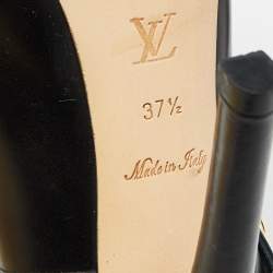 Louis Vuitton Black Leather Mary Jane Pumps Size 37.5