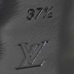 Louis Vuitton Black Monogram Canvas and Leather Temptation Pumps Size 37.5