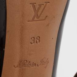 Louis Vuitton Burgundy Patent Leather Oh Really! Pumps Size 38