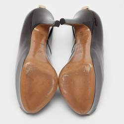 Louis Vuitton Burgundy Patent Leather Oh Really! Pumps Size 38