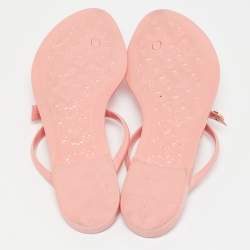 Louis Vuitton Pink Jelly SeaStar Thong Flat Slides Size 40