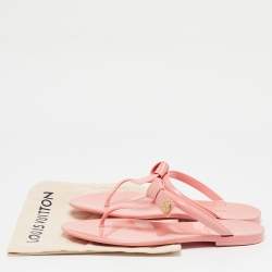 Louis Vuitton Pink Jelly SeaStar Thong Flat Slides Size 40