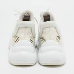 Louis Vuitton Cream Leather Archlight Lace Up Sneakers Size 39