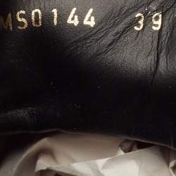 Louis Vuitton Black Leather and Rubber Punchy High Top Sneakers Size 39