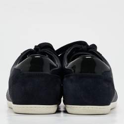 Louis Vuitton Navy Blue Suede and Nylon Low-Top Sneakers Size 39