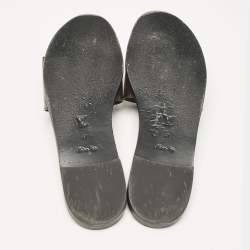 Louis Vuitton Monogram Canvas Lock It Flat Slides Size 41