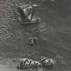 Louis Vuitton Monogram Canvas Lock It Flat Slides Size 41
