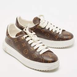 Louis Vuitton Monogram Canvas Time Out Sneakers Size 39