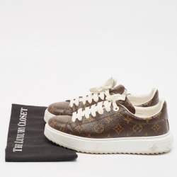 Louis Vuitton Monogram Canvas Time Out Sneakers Size 39