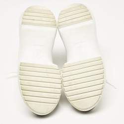 Louis Vuitton White/Brown Leather and Monogram Canvas Archlight Sneakers Size 37.5